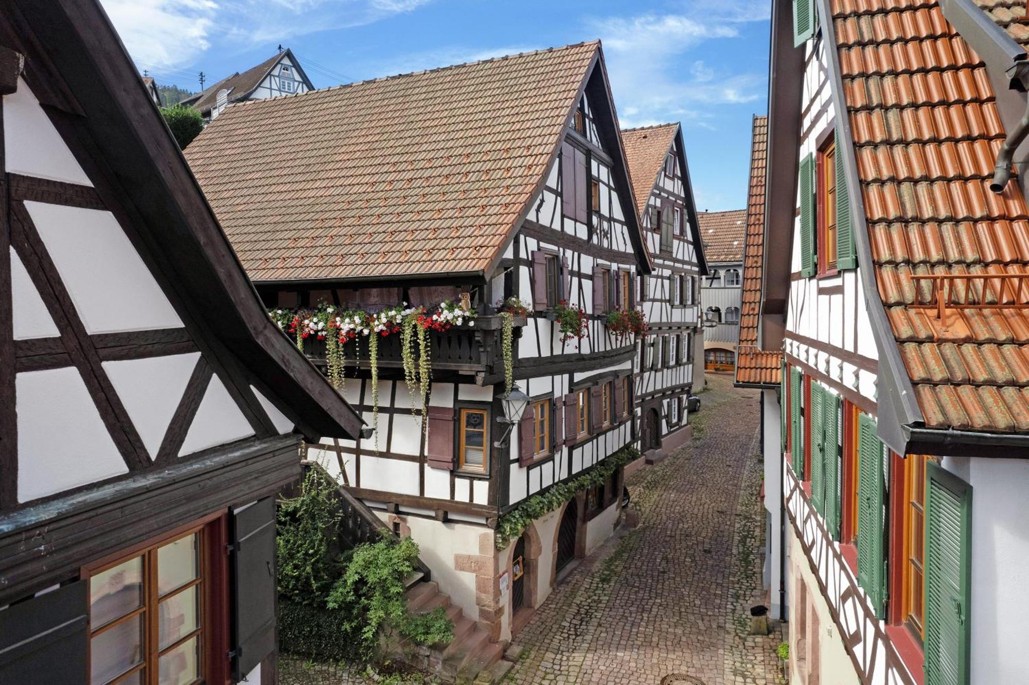Strumpfweberhaus Schiltach Buitenkant foto
